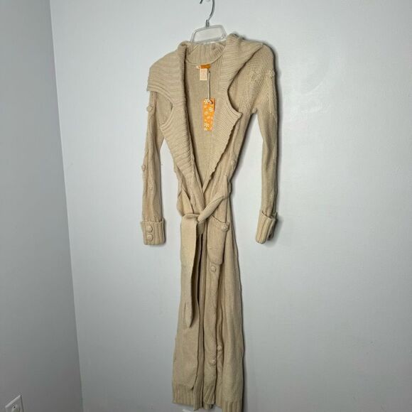 Tulle cream cardigan duster size XS - Picture 3 of 5